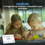 4-6 Age Group Children’s Education and Activities Certificate