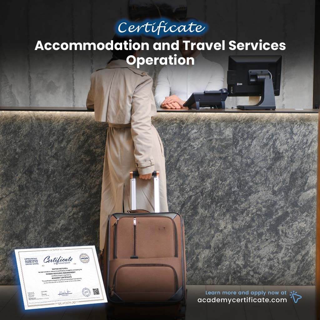 Accommodation and Travel Services Operation Certificate