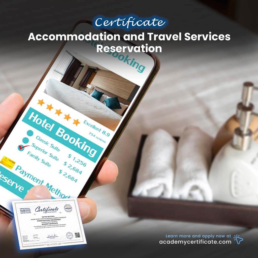Accommodation and Travel Services Reservation Certificate