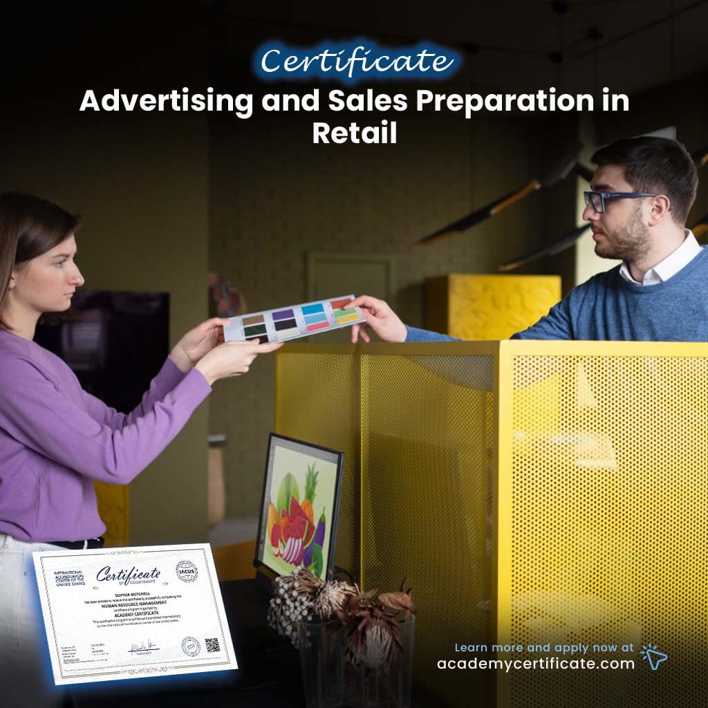 Advertising and Sales Preparation in Retail Certificate
