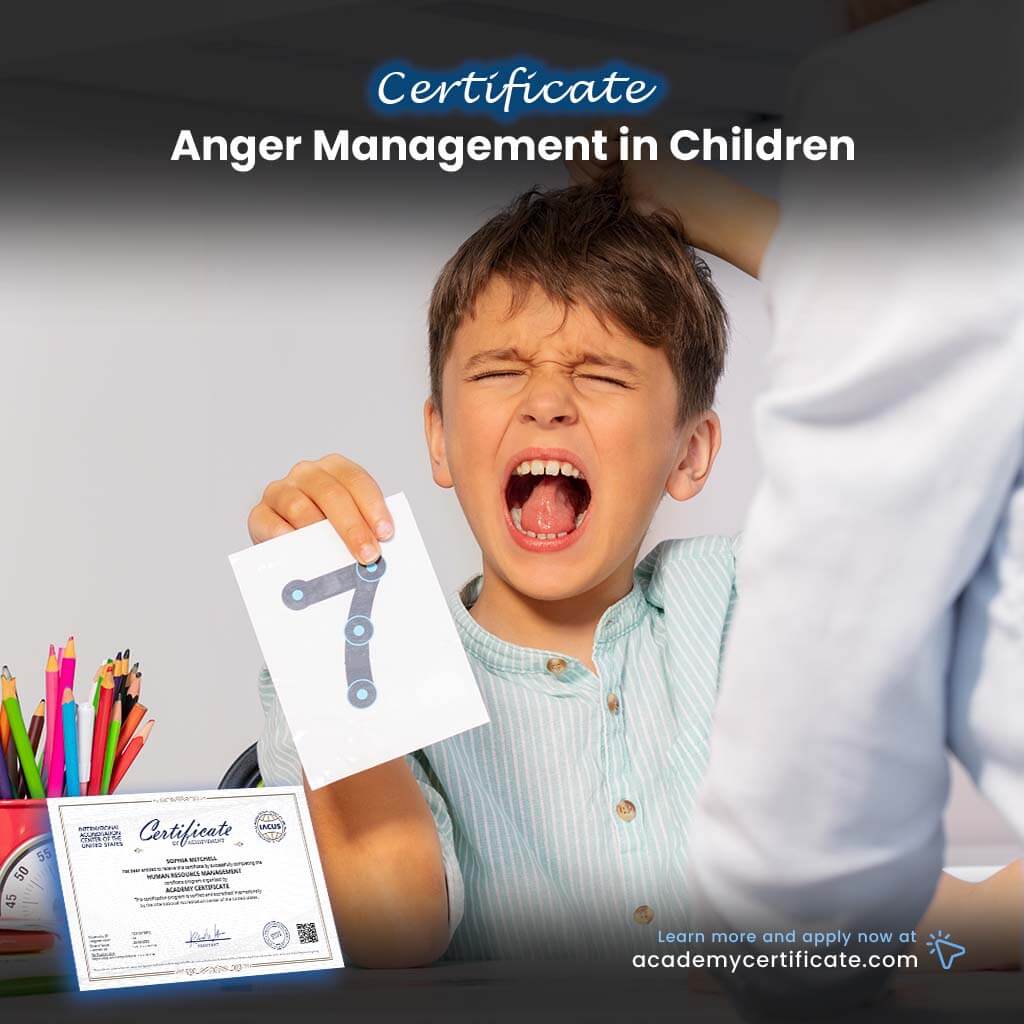 Anger Management in Children Certificate