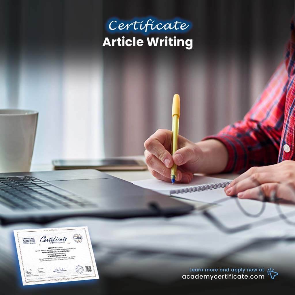 Article Writing Certificate