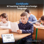 B1 Teaching Turkish as a Foreign Language Certificate
