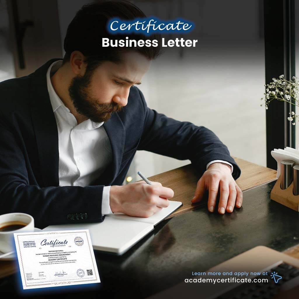 Business Letter Certificate