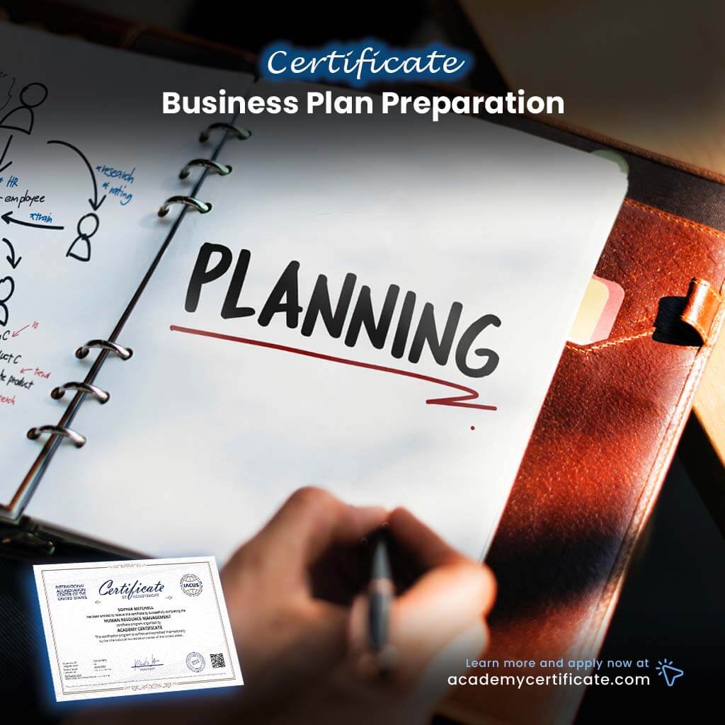 Business Plan Preparation Certificate