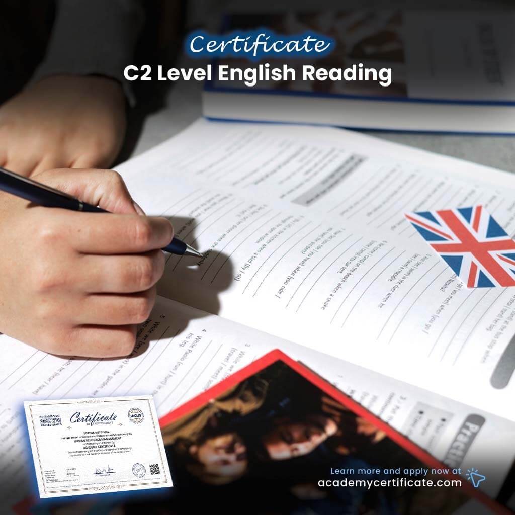 C2 Level English Reading Certificate