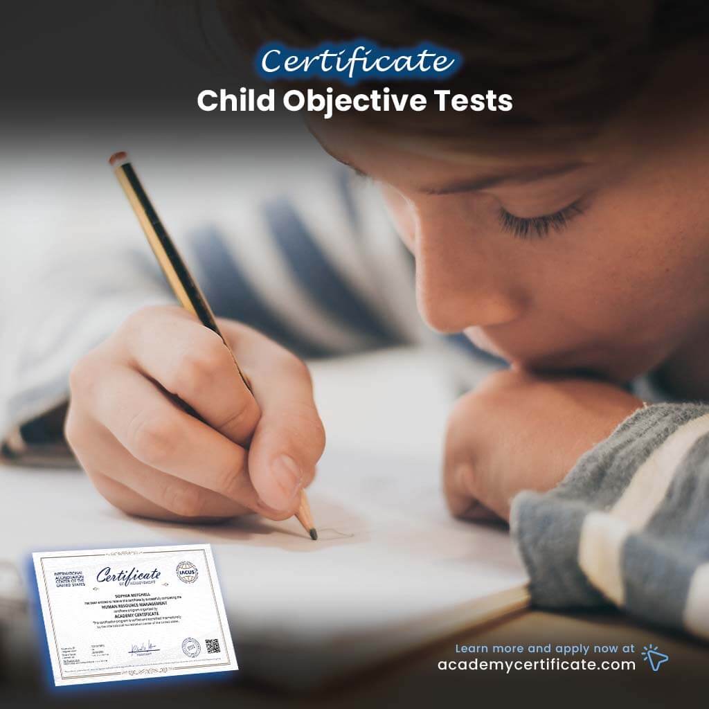 Child Objective Tests Certificate