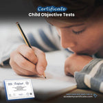 Child Objective Tests Certificate