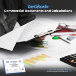 Commercial Documents and Calculations Certificate