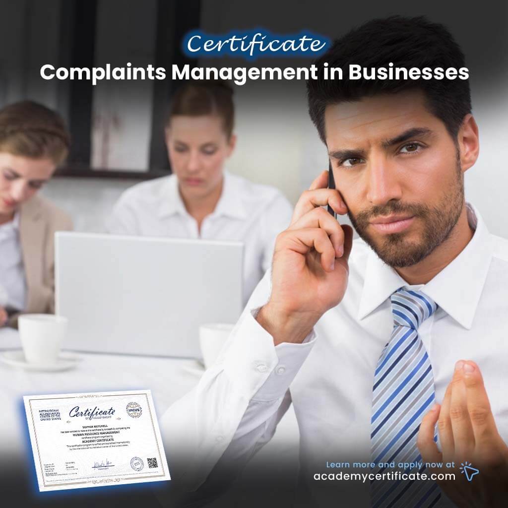 Complaints Management in Businesses Certificate
