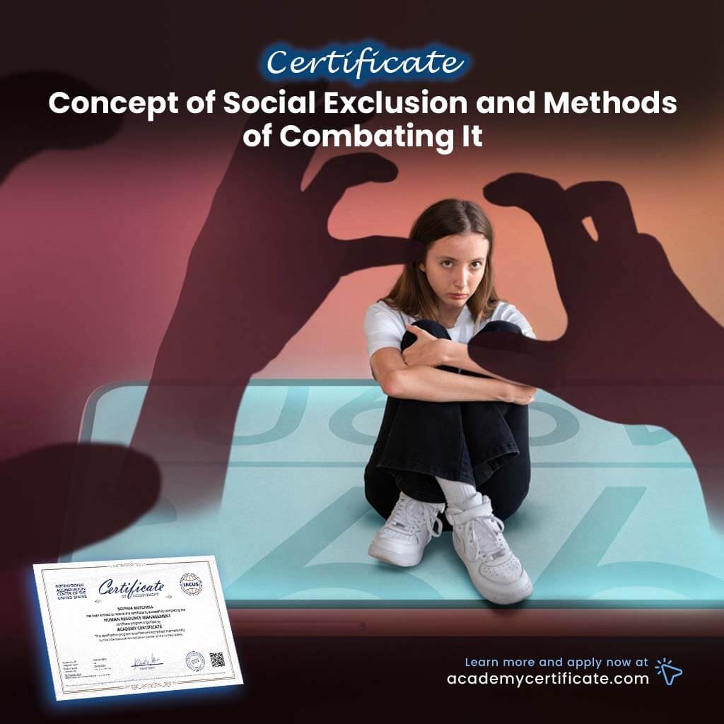 Concept of Social Exclusion and Methods of Combating It Certificate