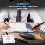 Constitutional Court Individual Application Certificate