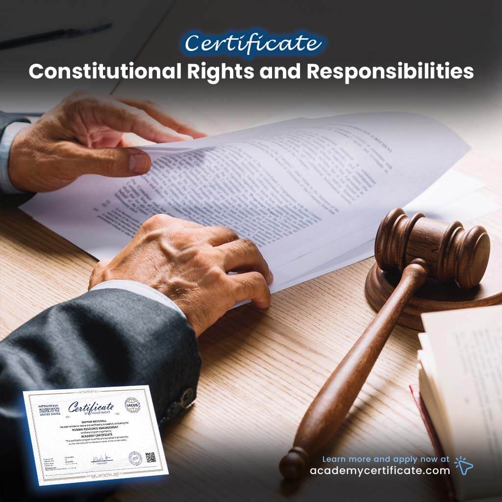 Constitutional Rights and Responsibilities Certificate