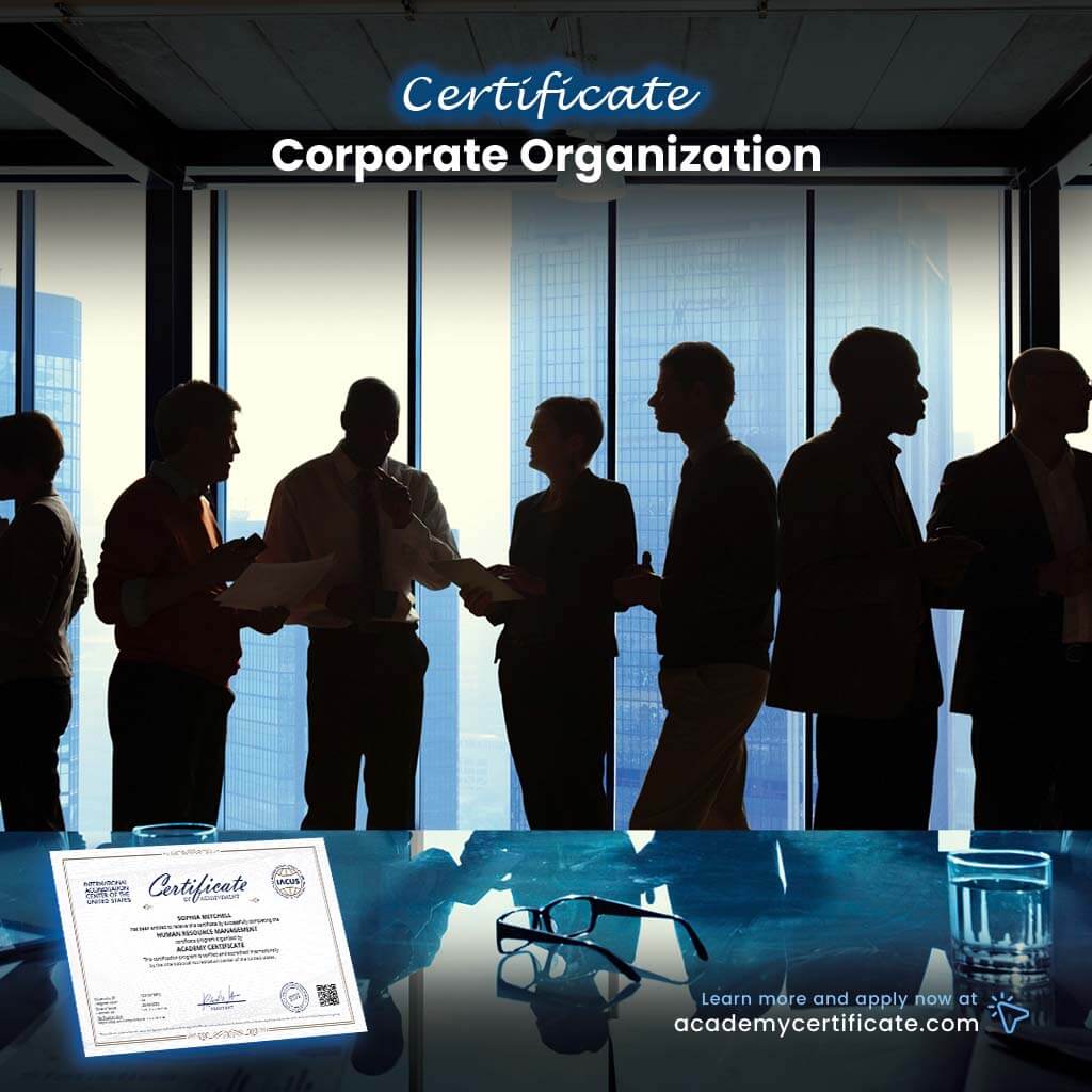 Corporate Organization Certificate