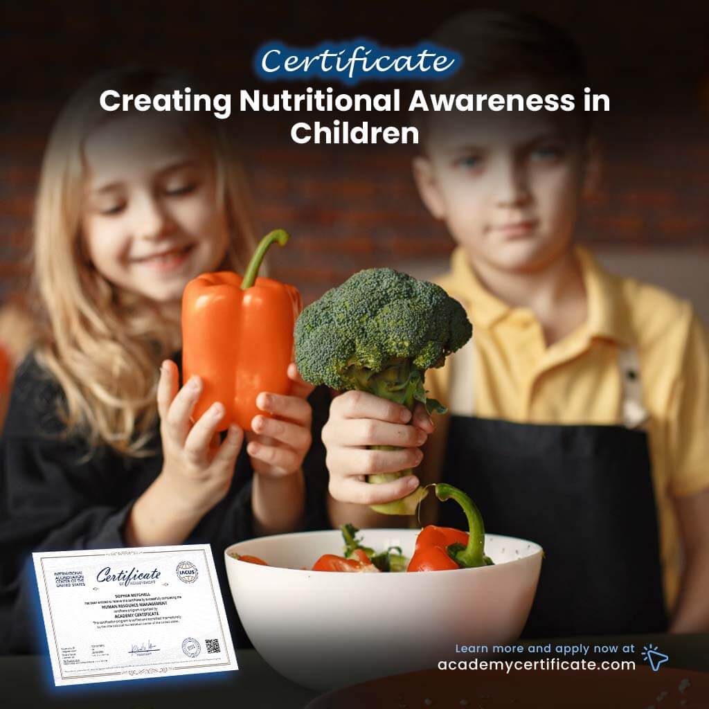 Creating Nutritional Awareness in Children Certificate