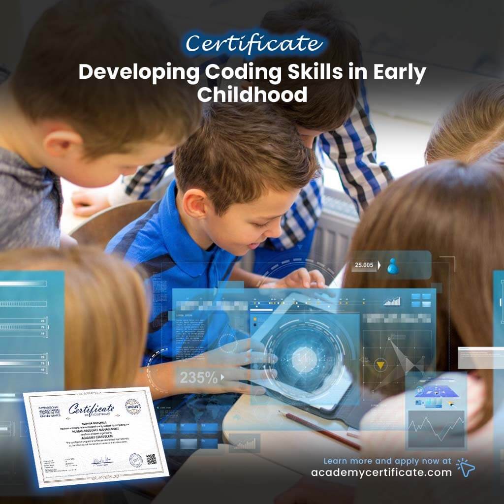 Certificado sobre desarrollo de habilidades de codificación en la primera infancia