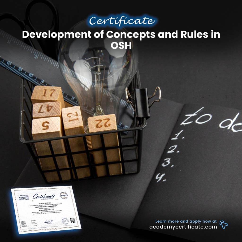 Development of Concepts and Rules in OSH Certificate