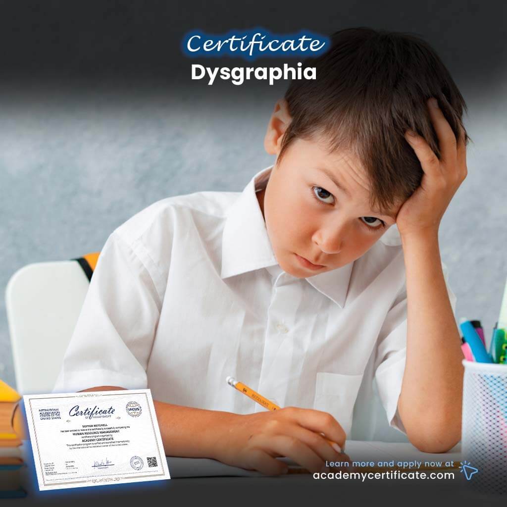 Dysgraphia Certificate