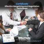 Effective Bargaining and Negotiation Techniques Certificate