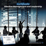 شهادة الإدارة والقيادة الفعالة