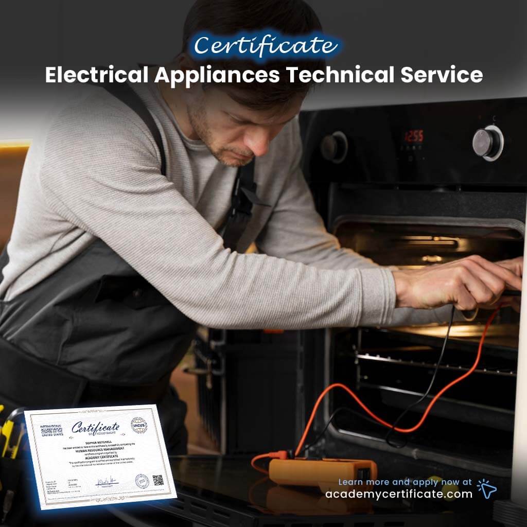 Electrical Appliances Technical Service Certificate
