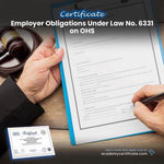Employer Obligations Under Law No. 6331 on OHS Certificate