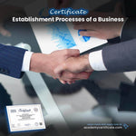 Establishment Processes of a Business Certificate