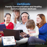 Family Communication and Healthy Communication Methods Certificate