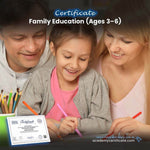 Family Education (Ages 3–6) Certificate