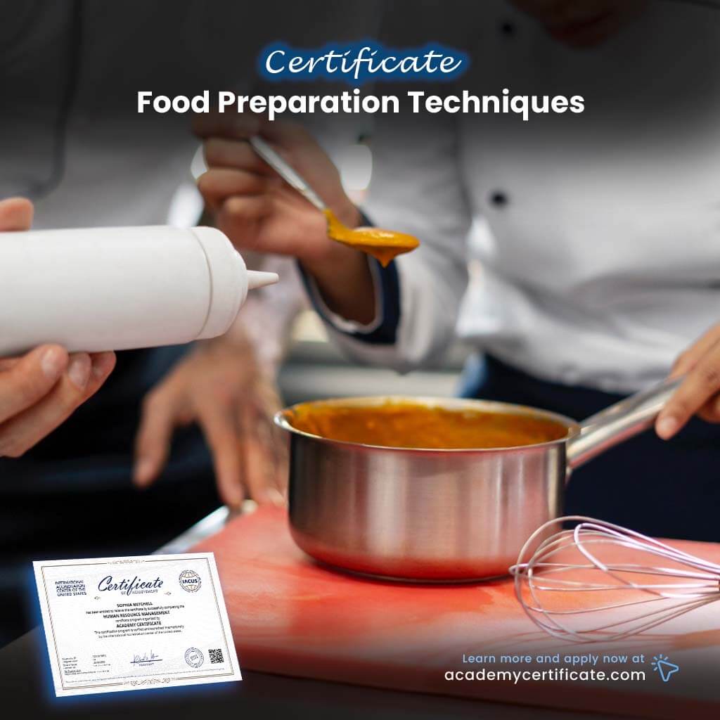 Food Preparation Techniques Certificate