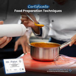 Food Preparation Techniques Certificate