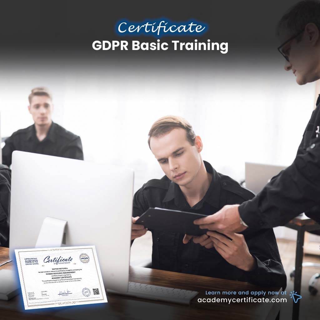 GDPR Basic Training Certificate