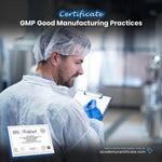 GMP Good Manufacturing Practices Certificate