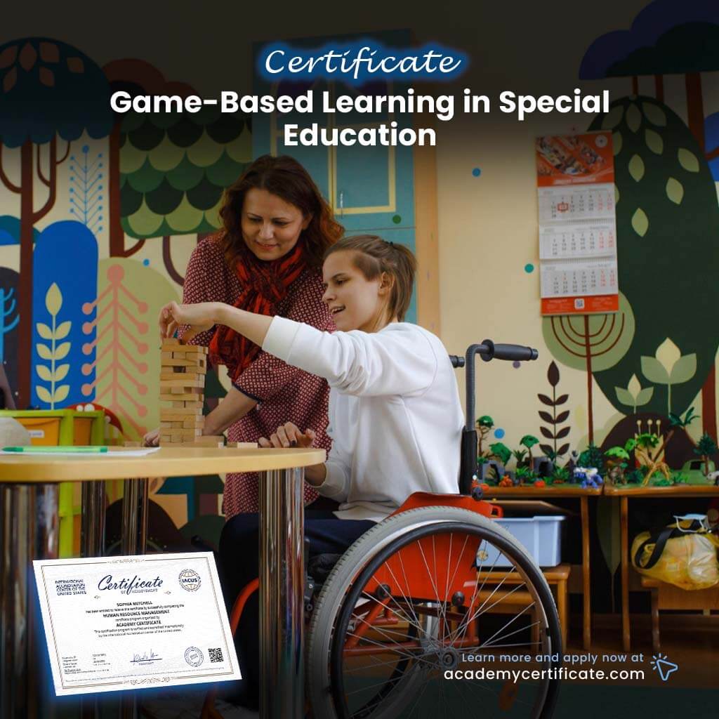 شهادة التعلم القائم على الألعاب في التربية الخاصة