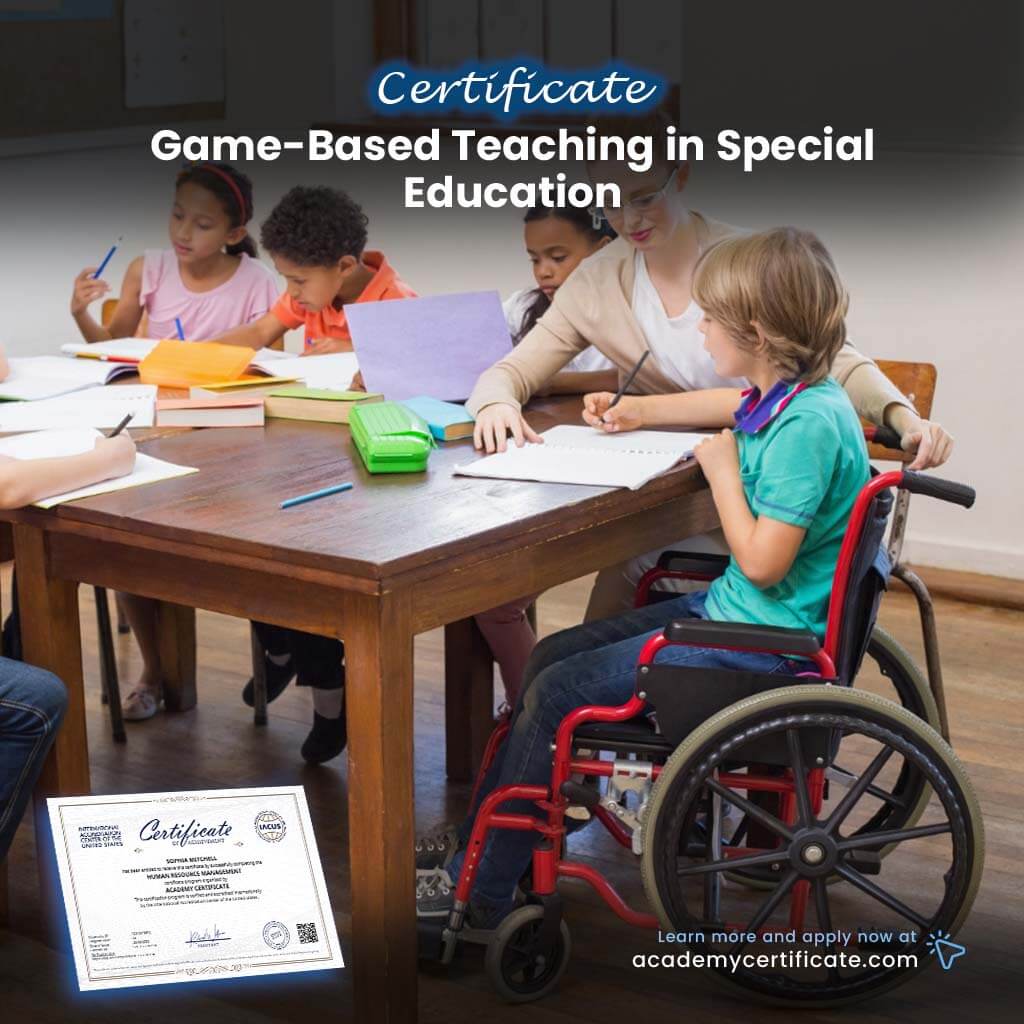 شهادة التدريس القائم على الألعاب في التربية الخاصة