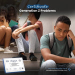 شهادة مشاكل الجيل Z