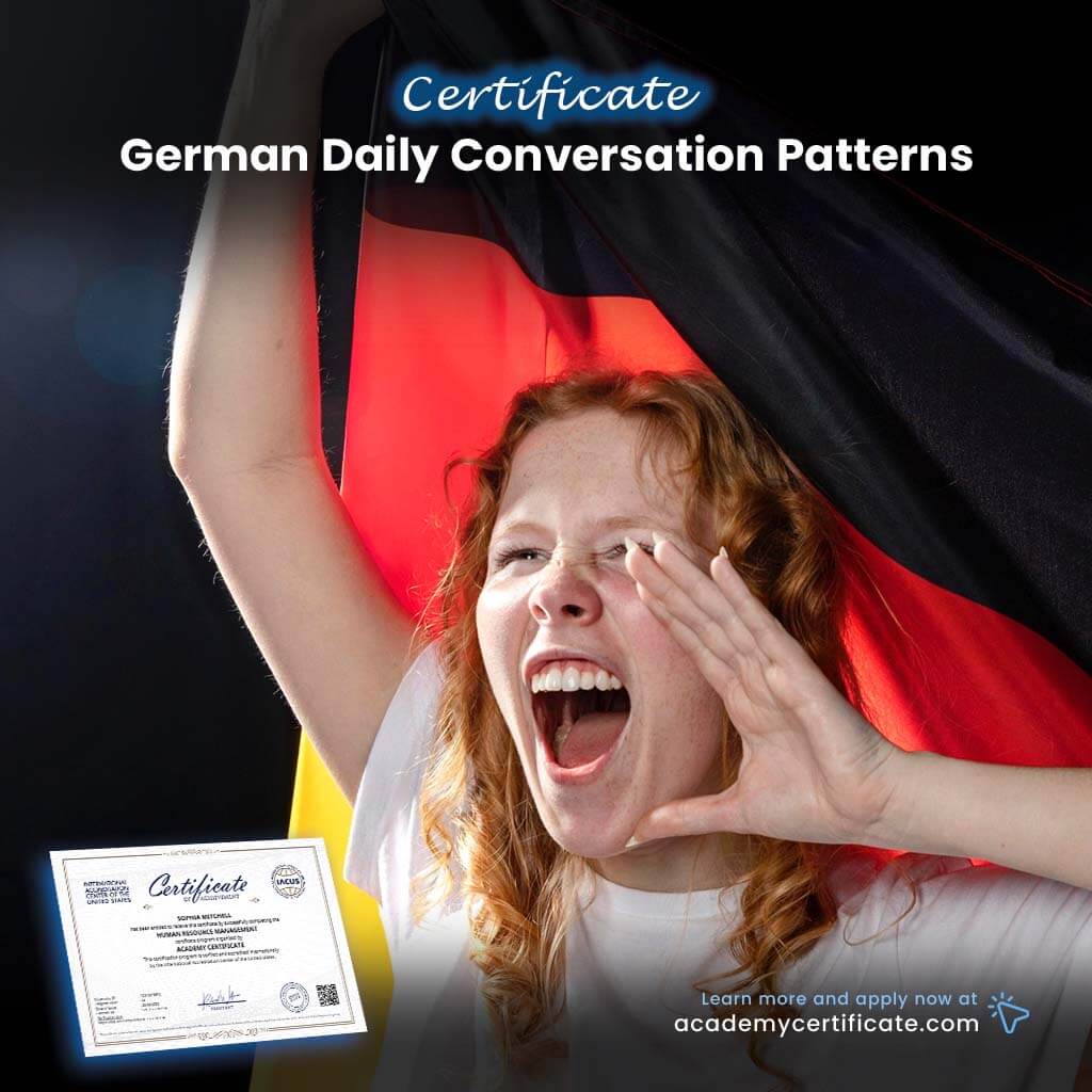 شهادة أنماط المحادثة اليومية باللغة الألمانية