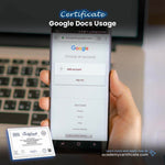 شهادة استخدام مستندات Google