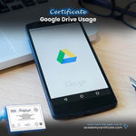 شهادة استخدام Google Drive