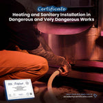 Heating and Sanitary Installation in Dangerous and Very Dangerous Works Certificate