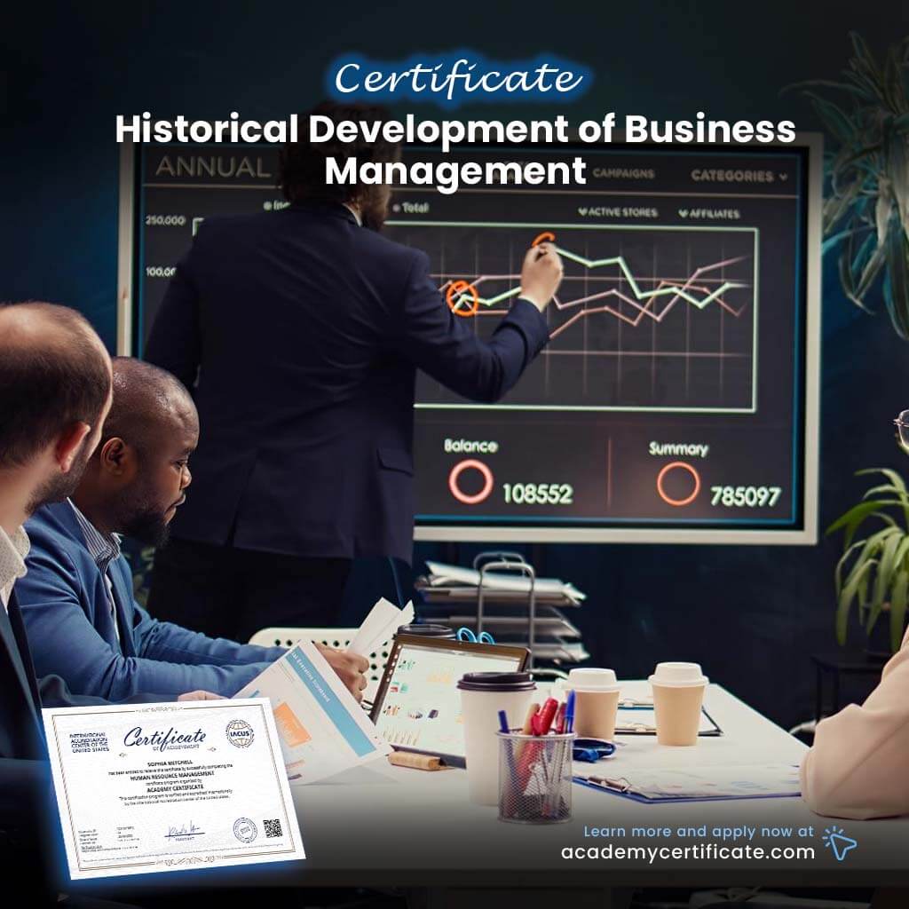 Historical Development of Business Management Certificate