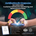ISO 10004:2018 Customer Satisfaction Monitoring and Measurement Rules Certification for Companies and Institutions