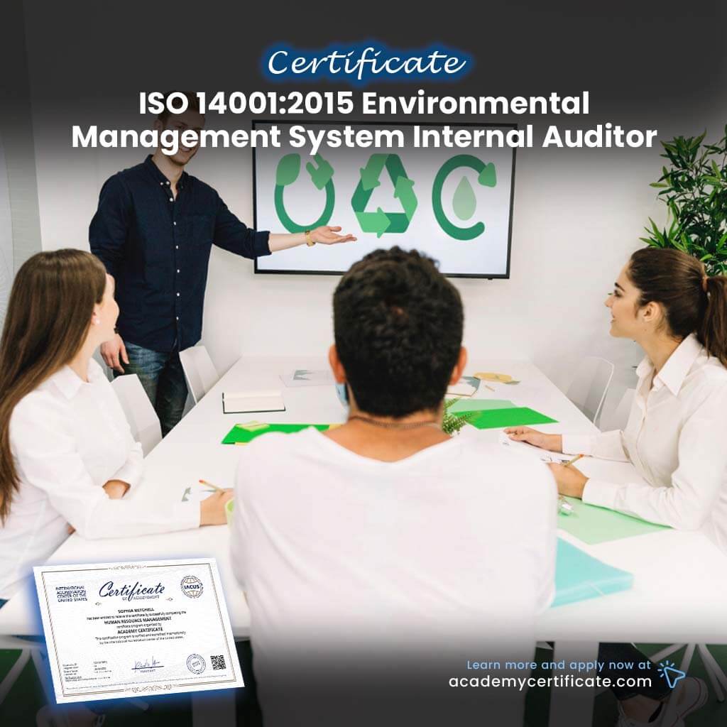 ISO 14001:2015 Environmental Management System Internal Auditor Certificate