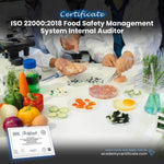 ISO 22000:2018 Food Safety Management System Internal Auditor Certificate