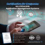 ISO 27034:2018 Application Management Systems Certification for Companies and Institutions