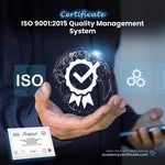 ISO 9001:2015 Quality Management System Certificate