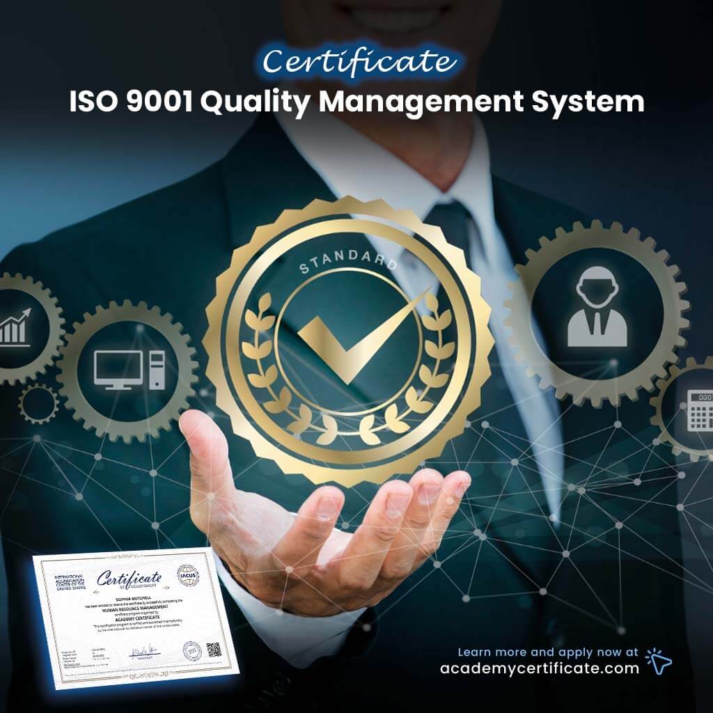ISO 9001 Quality Management System Certificate