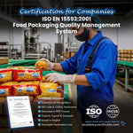 ISO EN 15593:2001 Food Packaging Quality Management System Certification for Companies and Institutions