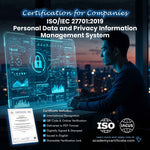 ISO/IEC 27701:2019 Personal Data and Privacy Information Management System Certification for Companies and Institutions