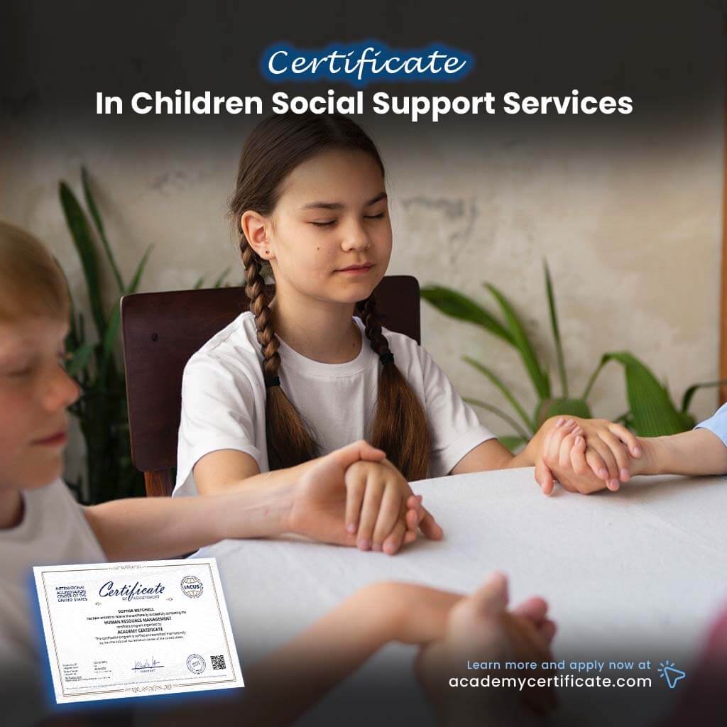 شهادة خدمات الدعم الاجتماعي للأطفال
